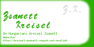 zsanett kreisel business card
